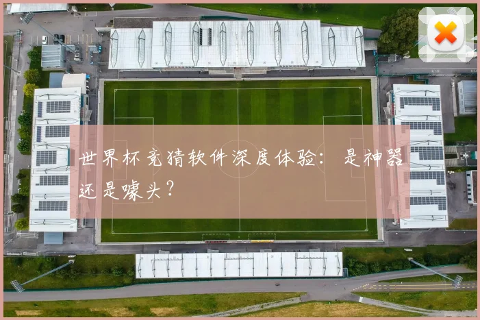 世界杯竞猜软件深度体验:是神器还是噱头?